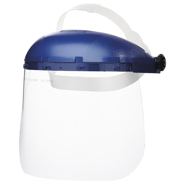 Sellstrom 390 Series Face Shield, Single Crown, Pinlock, Clear Anti-Fog Acetate, 8 in x 12 in x .040 in S39040 - main